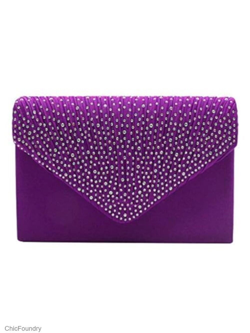 Satin Evening Handbag Clutch Crossbody Wedding Party Bridal Bag